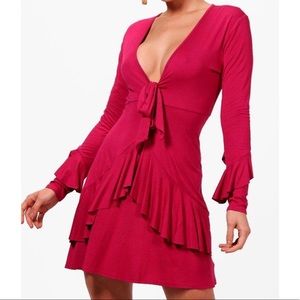 Raspberry Mini Tie Dress. Offers welcomed.